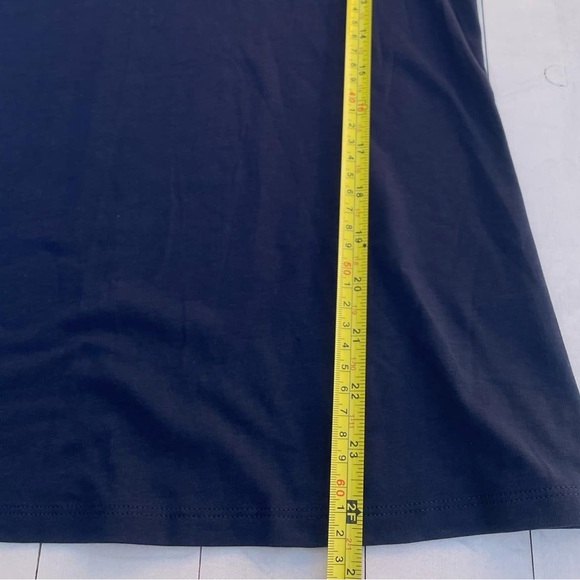 Lilly Pulitzer Navy Blouse with Lace Cuffs - Picture 5 of 7